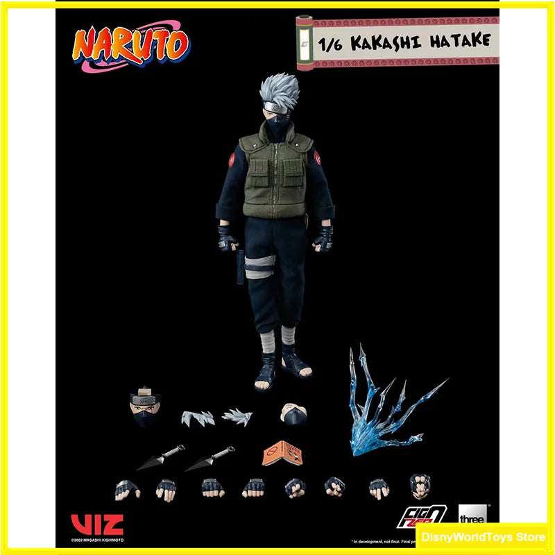 100% Original Threezero 3A FigZero Naruto Kakashi Hatake 1/6 In Stock Anime Collection Action Figures Model Toys