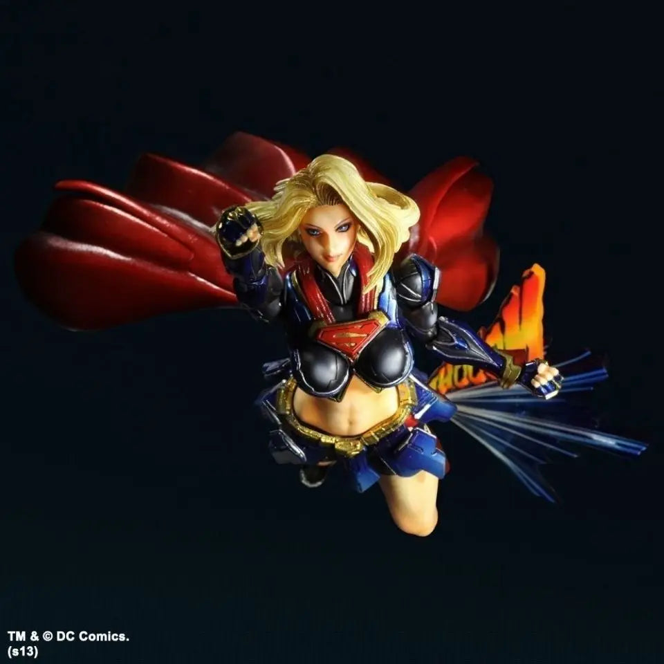 Inventar Justice League Play Arts Change Supergirl Pa Change Supergirl Super Mobile Puppe Handgemacht Weihnachtsgeschenk Cartoon Anime