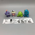 4pcs University Monsters Inc Anime Figures James P. Sullivan Boo Mike Wazowski Action Figure Q Version Model Desktop Decoration