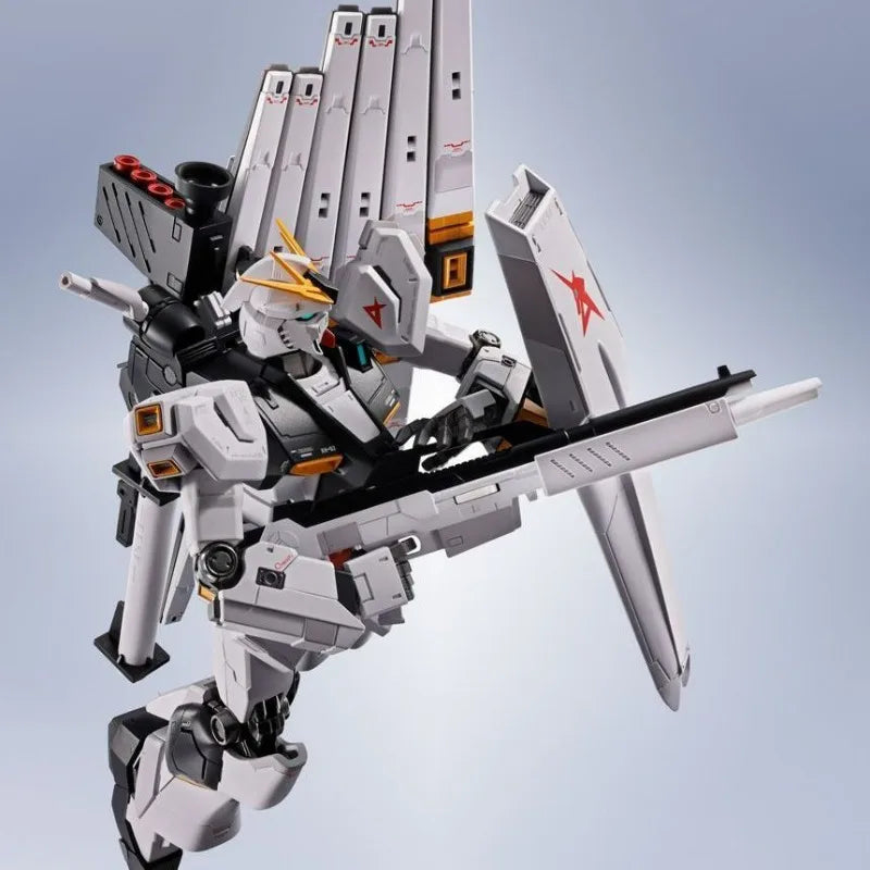 In Stock Genuine Bandai Gundam Model Kit Metal Robot Spirits RX-93 ν Gundam Anime Action Figure Collection Finished Model Toys
