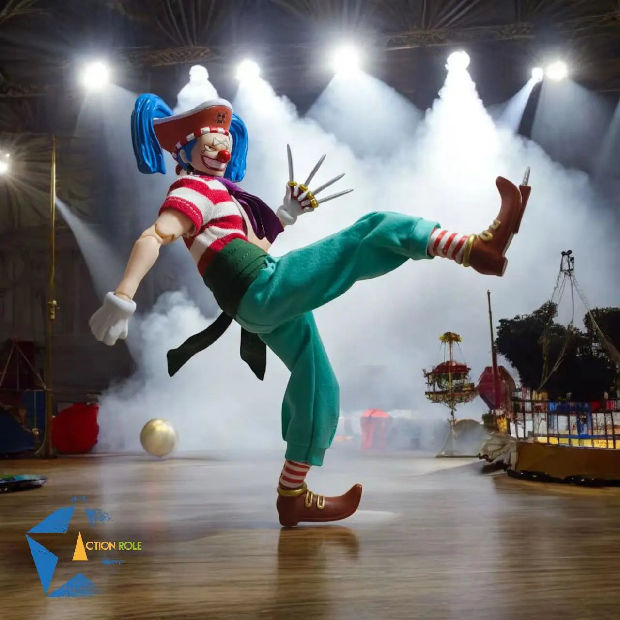In Stock Action Role 1/12 SHF One Piece Buggy The Clown The Cunning Clown Anime Action Figures Toys Model PVC Gift Collector