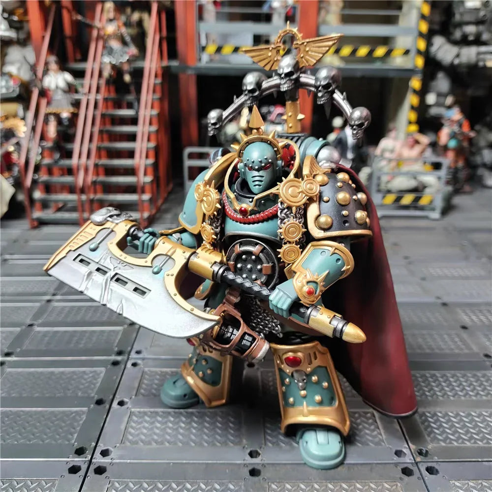 【In Stock】JOYTOY Warhammer 40K Sons of Horus Archon Equipped with Energy Ax Toy 1/18 Action