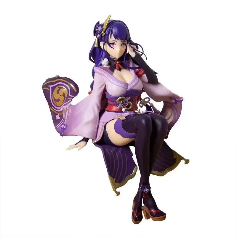 18 см Genshin Impact Аниме Фигурки Raiden Shogun Фигурки Gk Статуя Фигурка Модел Кукла Колекция Стая Декорация Коледни Играчки Подарък