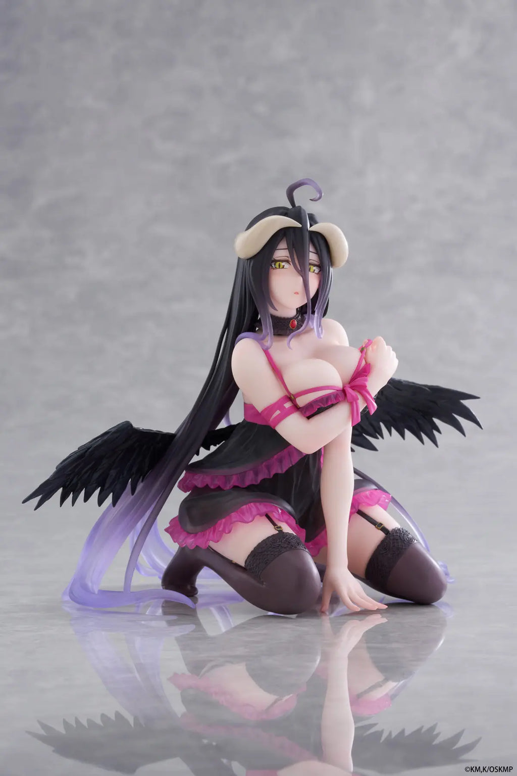 In Stock TAiTO Desktop Cute OVERLORD ALBEDO Pajamas Ver. 13CM PVC Anime Action Figures Model Collection Toy