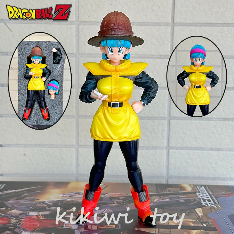 23 см Dragon Ball Z Аниме Фигурка Bulma Фигурки 2 Глави Смяна на Ръка Фигурка PVC Статуя Модел Кукла Колекционерска Украшение Играчка Подаръци