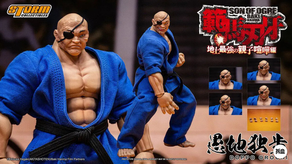 In Stock Storm Collectibles Baki Hanma Series Doppo Orochi Special Edition 1/12 Scale Articulated Action Figure