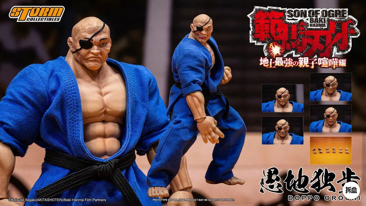 In Stock Storm Collectibles Baki Hanma Series Doppo Orochi Special Edition 1/12 Scale Articulated Action Figure