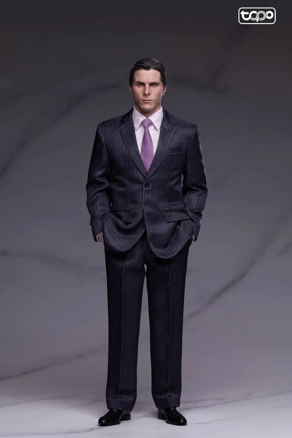 In Stock Topo Studio 1/6 Batman Dark Knight Rise Bell Striped Suit Tp022 Birthday Gift Desktop Ornament