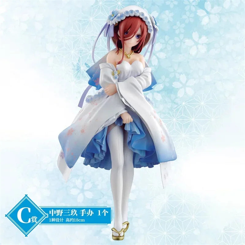 The Quintessential Quintuplets Anime Figure Nakano Ichika Nino Miku Yotsuba Itsuki Kawaii Model Desktop Decoration Kids Toy Gift