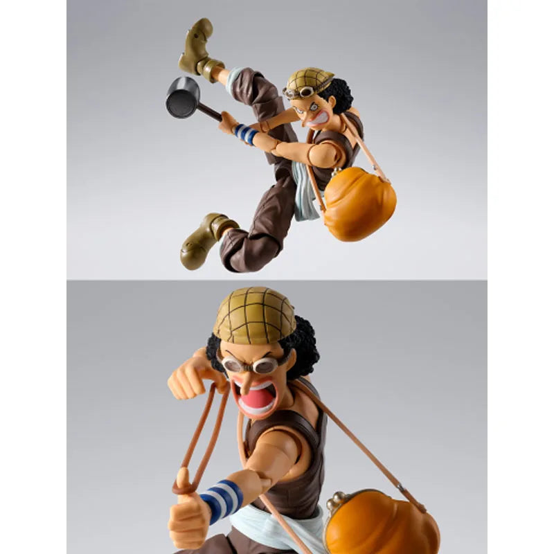 Bandai Original SHFiguarts Usopp 145mm Anime Action Figures Toys for Boys Christmas Gift Collectible Model Ornaments