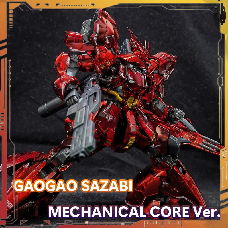 GAOGAO RG SAZABI MECHANICAL CORE PLATING Ver. Action Figure 1/144 Scale Assembly Model Kit U.C.0093 Anime Birthday Gift