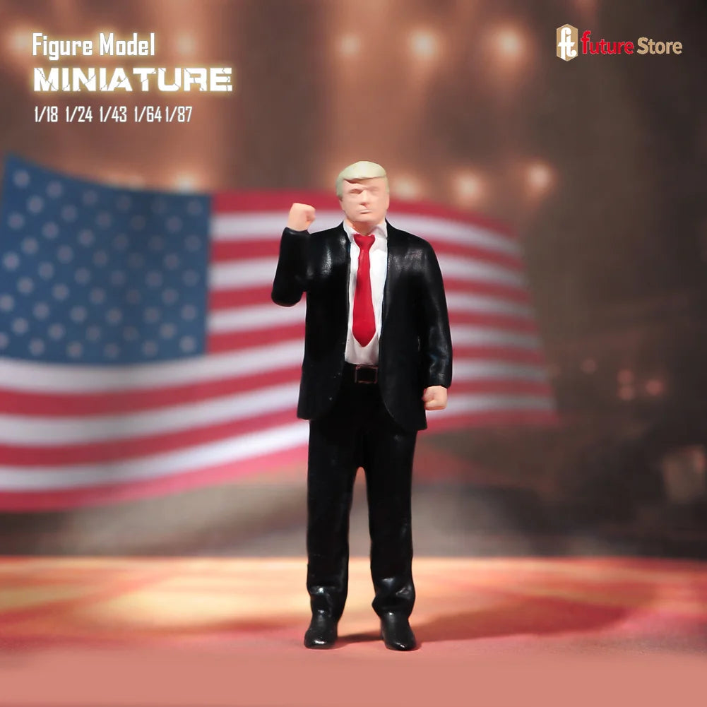 In Stock 1/87 1/64 1/43 1/24 1/18 Male President Bodyguard Miniature Figure Mini Diorama Resin Model Street Scene Prop Toy