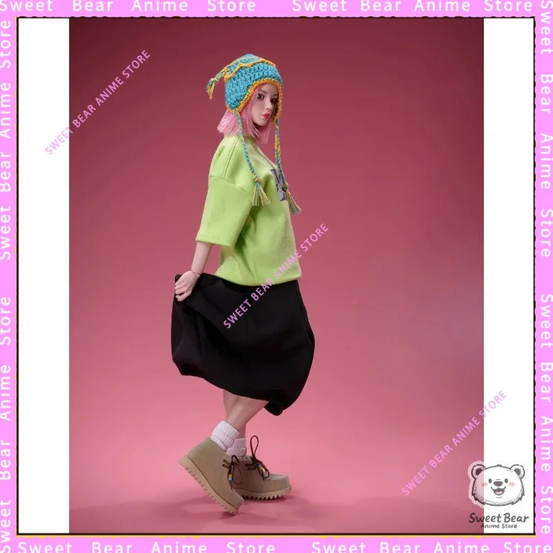 【In Stock】TrickyMan12 1/6 Scale - Pinkhair Cuby Action Figure Anime Model Trendy Toys Desktop Doll Collectibles
