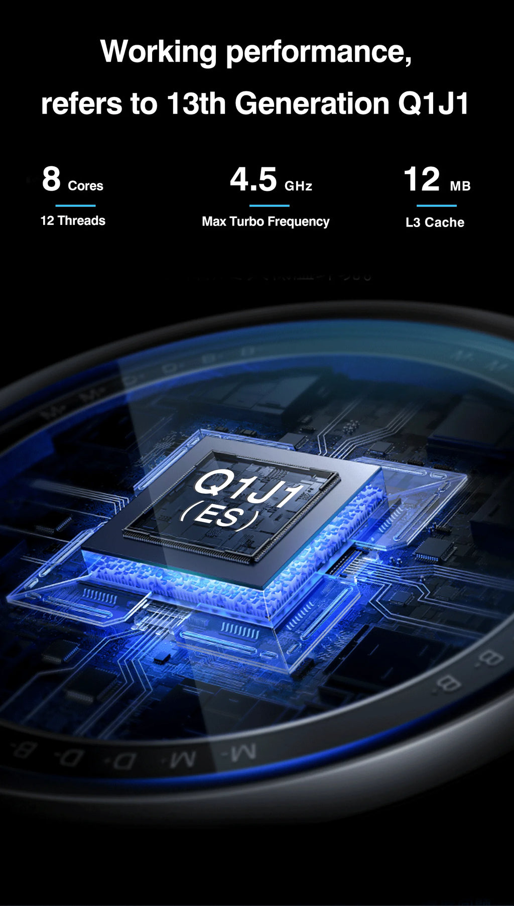 DIY-Gaming-Computer-Motherboard mit Onboard-CPU 13. Core Interpose Kit Q1J1 ES 0000 8C12T DDR4 RAM LGA115X Desktop-PC