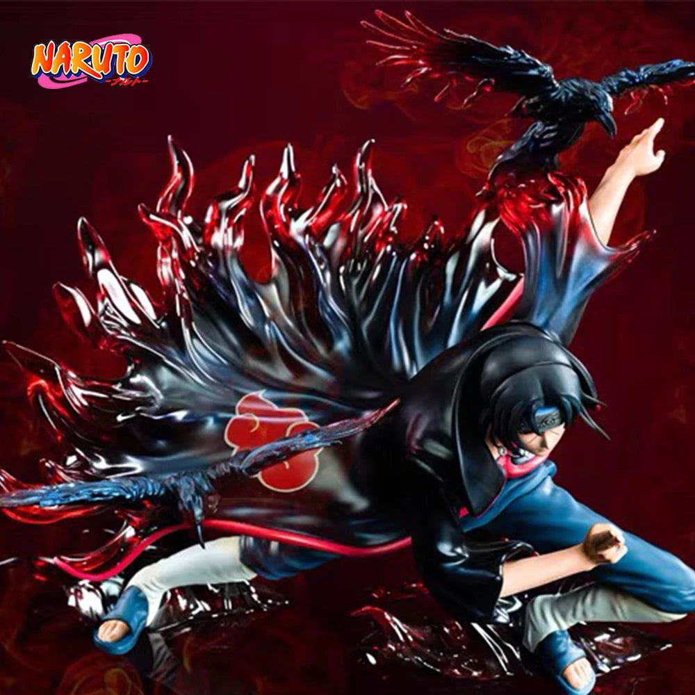 Naruto Anime Figur Gk Itachi Uchiha Actionfigur Akatsuki Statue Tsukuyomi Puppe PVC Modellsammlung Spielzeug für Kinder Geschenk