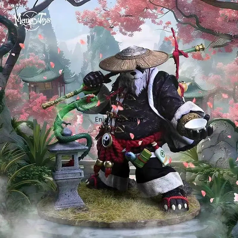 In stock Genuine panda man traveler Wu Qinglie with special luminous moving figure model