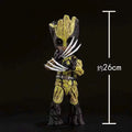 25cm Marvel Groot Cos Deadpool Wolverine Series Action Figure Hawkeye Movable Joint Figures Boy Toys Ornaments Birthday Gift