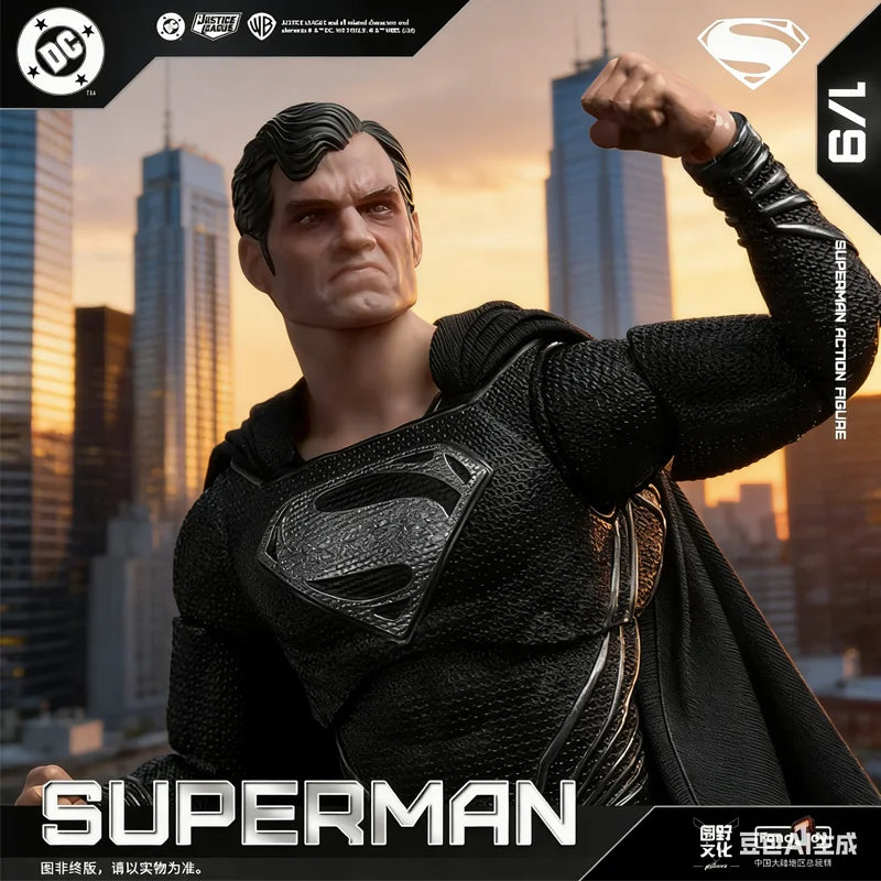 New 1/9 Fondjoy Black Superman-Val-Zod 2.0 Series Dc Action Figures Assemble Model Desktop Decoration Ornaments Movie Fans Gifts