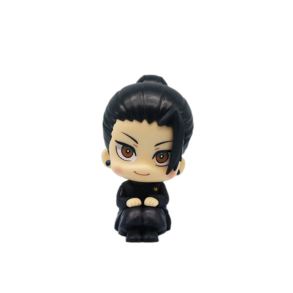 New 5Pcs/set Jujutsu Kaisen Cute Yuji Itadori Gojo Satoru Q Ver. PVC Action Figures Anime Figure Model Toys Collection Doll Gift