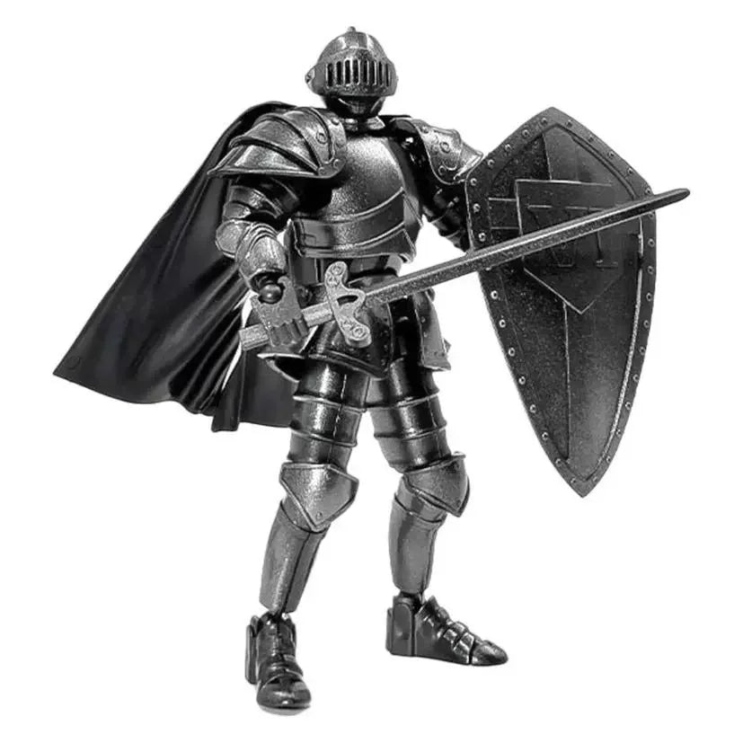 Medieval Knight 3D Multi-Jointed Movable Shapeshift Robot Mannequin Dummy Action Model Doll Toys Kid Decora for Girls Boys Gifts