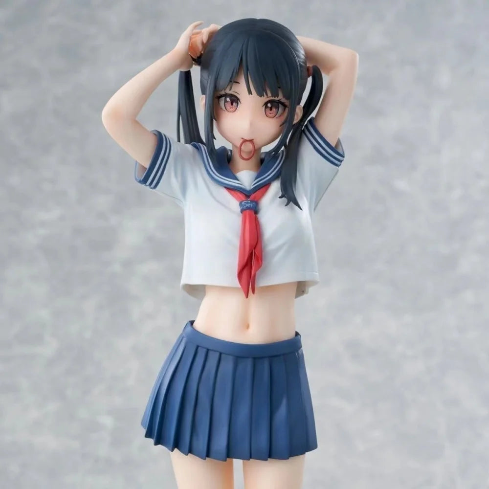 28 cm Sexy Anime In der Mitte eines Matrosenanzugs Actionfigur Kawaii PVC Mädchenfiguren Dekoration Modellpuppen Hentai Spielzeug für Erwachsene