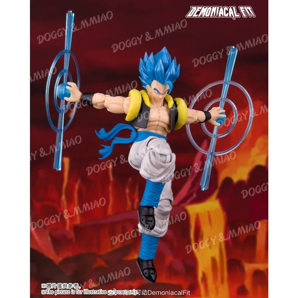 Demoniacal Fit Gogeta Figur Dragon Ball Z Super Saiyan Blue Hero Waltz Gogeta The Supreme Dance Anime Actionfigur Spielzeug Geschenke