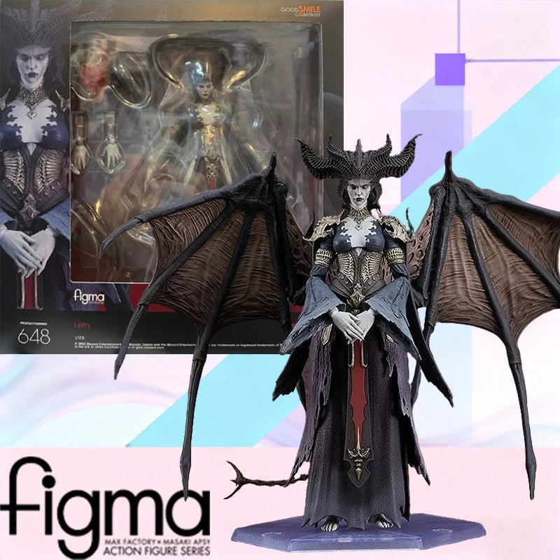 In Stock MAX Factory Original Box FIGMA 648 Blizzard Lilith Diablo Action Figure Model Toy Gift for Kids Foam Box Packaging