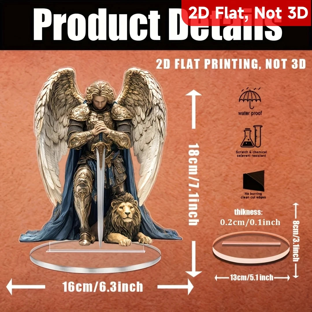 1 Декорация за настолна декорация „Свети Архангел Михаил“, висулка, подходяща за дома и офиса, декоративна висулка Z, перфектен подарък