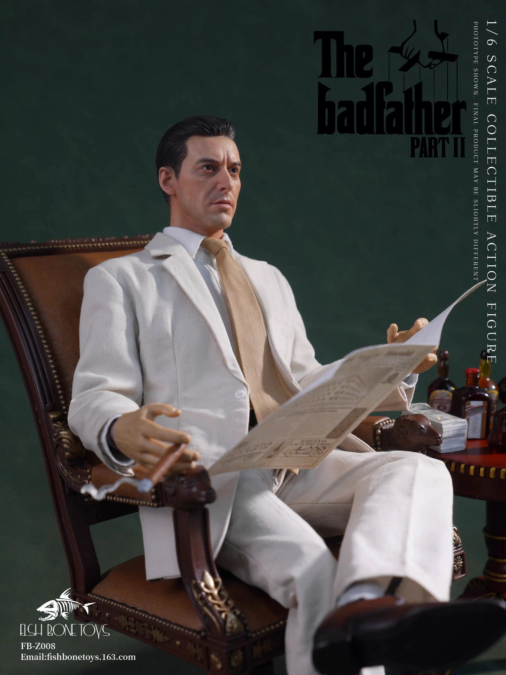 FISH BONETOYS 1/6 FB-Z008 Young Al Pacino Actor Action Figure 12inches Flexible Collection Doll