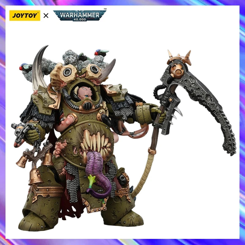 Original in Stock JOYTOY WARHAMMER 40K Death Guard Deathshroud Terminator Champion 1/18 Scale Figures Model Toy Gift Collection