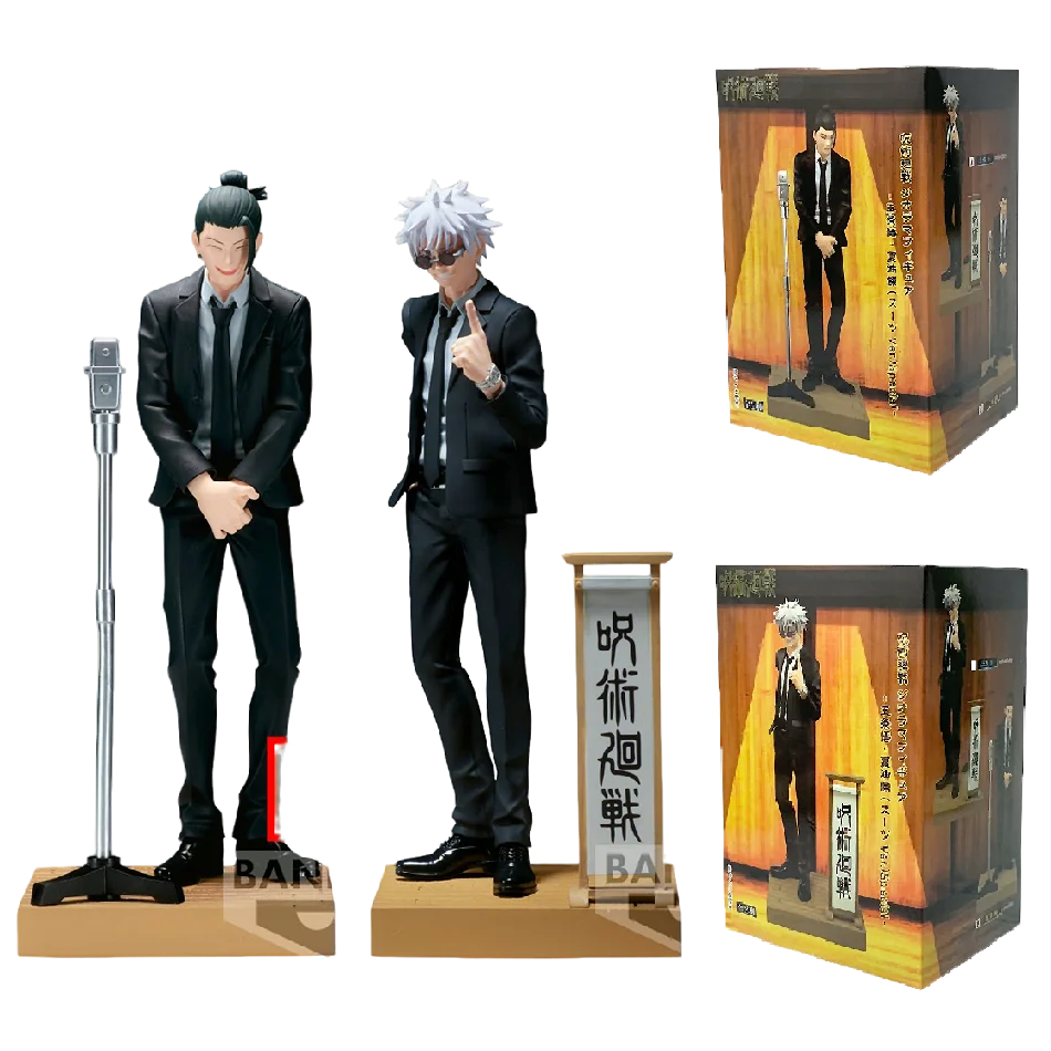 15cm Jujutsu Kaisen Anime Figure Satoru Gojo Geto Suguru Suit Ver. Action Figure Figurine Collection Model Doll Toys