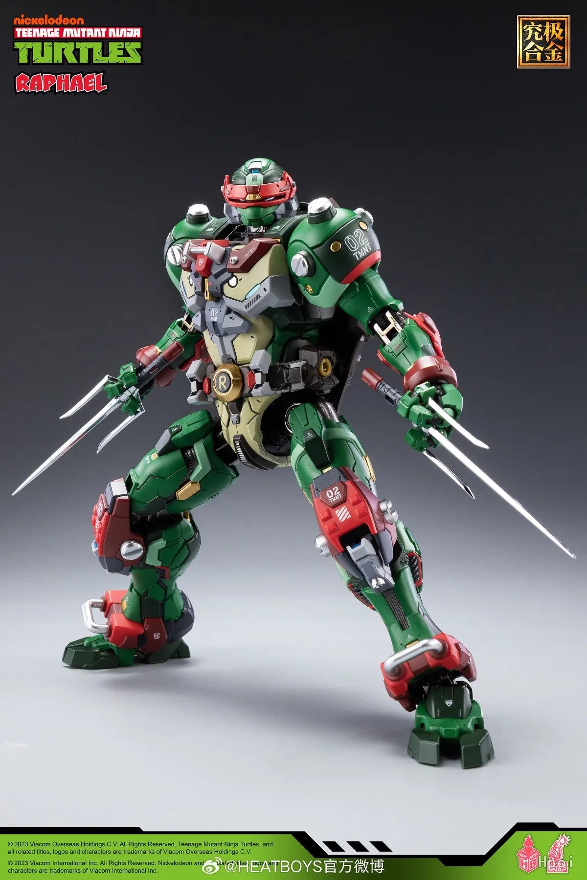 【UA】 HEATBOYS MechaHeat Series Alloy Mecha TMNT Raphael Action Figure Model Toy Gift