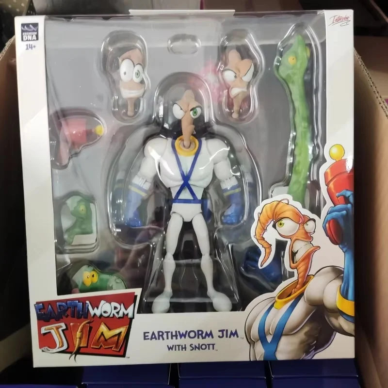 Hot Original Earthworm Jim 2.0 Pdna 1/12 Psy Crow Bob The Killer Action Figure Worm Body Psy-Crow The Killer Collectible Toy