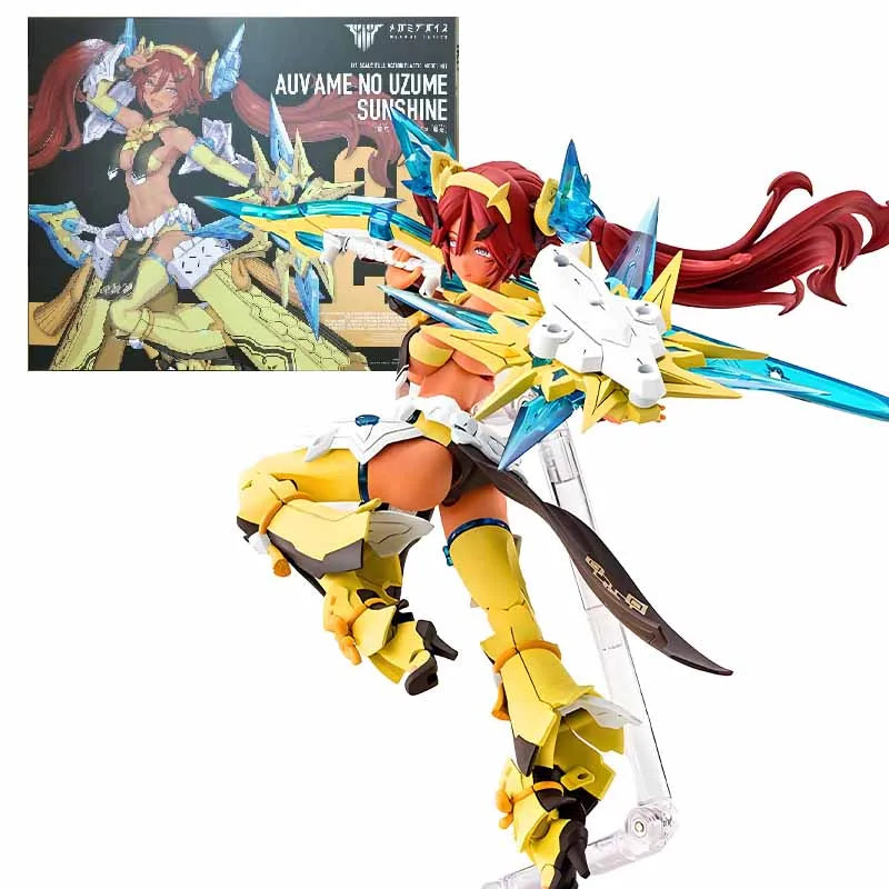 KOTOBUKIYA Original MEGAMI DEVICE AUV AME NO UZUME SUNSHINE AUV AMATERASU ECLIPSEAnime Action Figure Assembly Model Toys