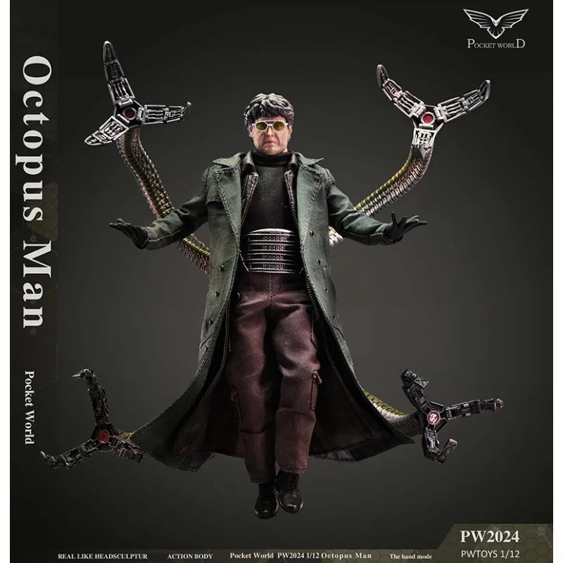 PWTOYS Original 1/12 Finished Actionable Precious Doll Series Doc Ock  Anime Toys Collectible Model Festival Gift for Boys