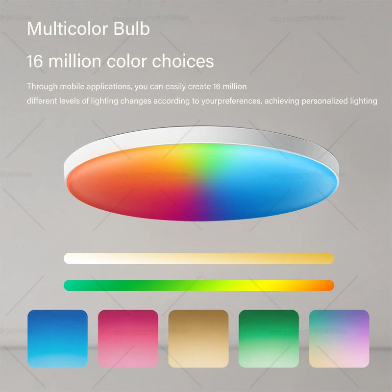 Tuya WIFI Control 24W IP44 Waterproof Bathroom Lights Fitting Smart Life Light Dimmable with Remote Control Ceiling Light