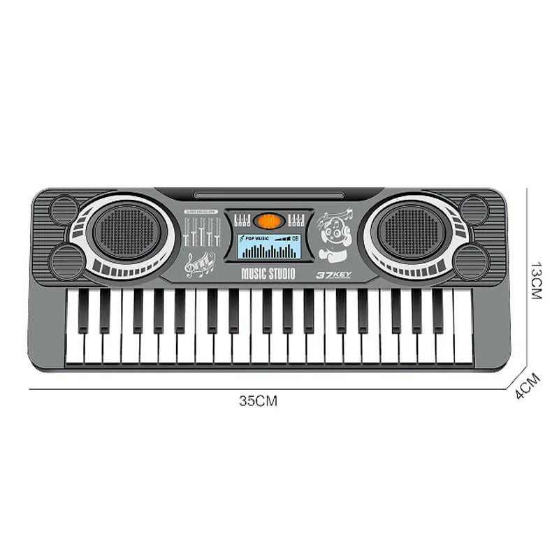 37/61-Key Digital Piano Keyboard Portable for Beginners,Kids Learning Musical Toy Instrument,Child Educational Developing Gift