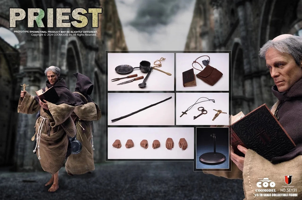 COOMODEL SE131 1/6 Empire Series Medieval Priest Action Figure