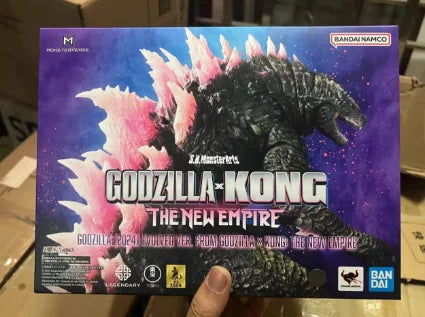In Stock Bandai Godzilla X Kong: The New Empire S.H.MonsterArts Godzilla (Evolved Ver.) Action FigureCollection Model Toy Gift