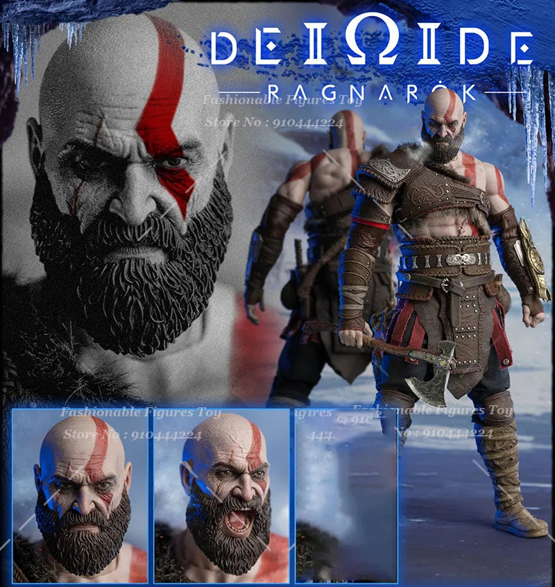 Worldbox Onetoys OT019 1/6 Men Soldier Kratos God Of War Adventure Game Dolls Full Set 12Inch Action Figure Model Collection