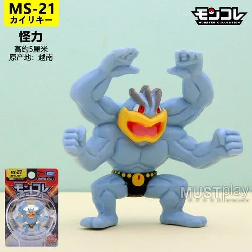 Original Takara Tomy  Figures Zeraora Machamp Rillaboom Zarude Drakloak Darkrai Action Figure Collected Ornament Model Toys