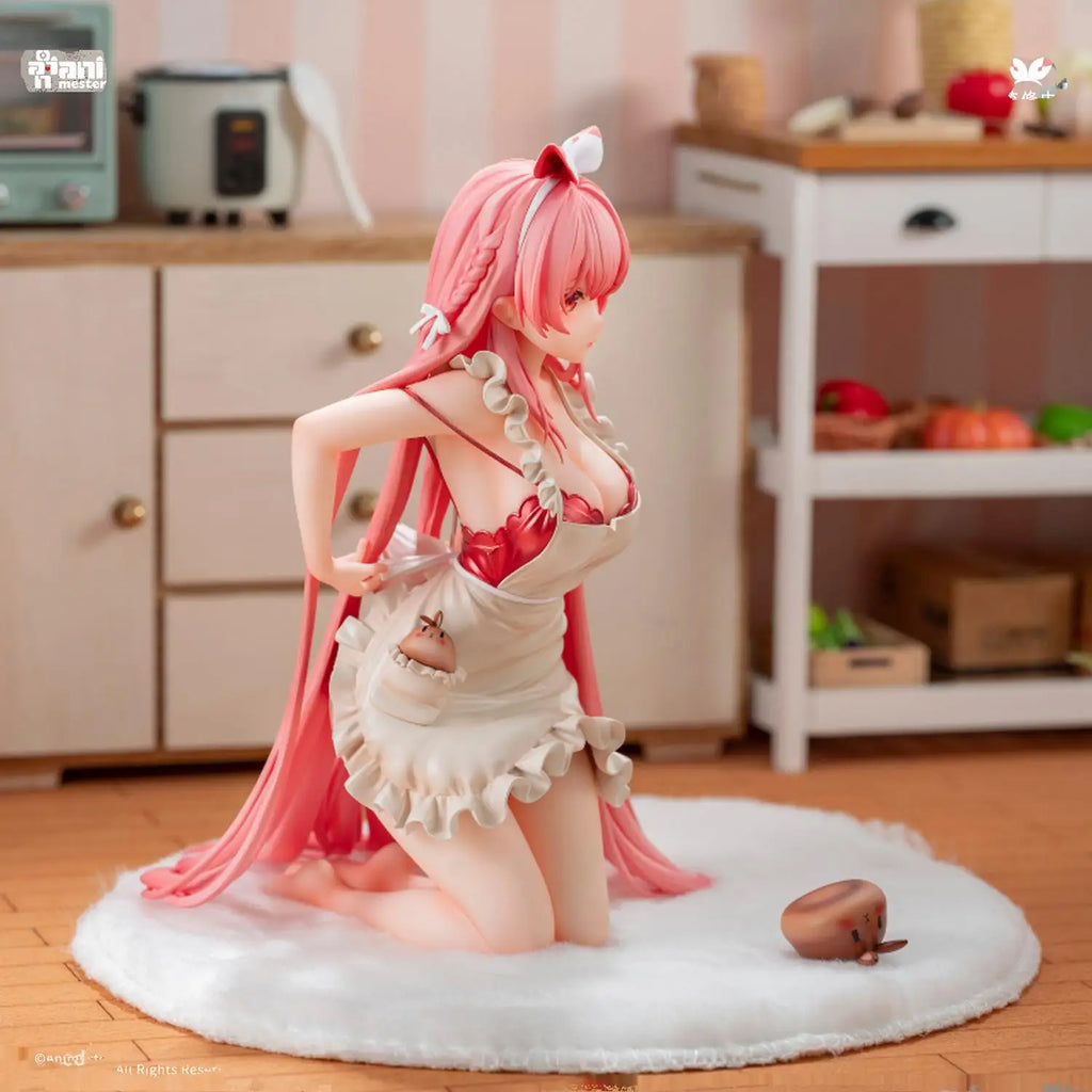 In Stock AniMester White Rabbit Rosu -Apron Ver. 1/7 Desktop Cute Doll Anime Action Figure Toy Gift Model Collection