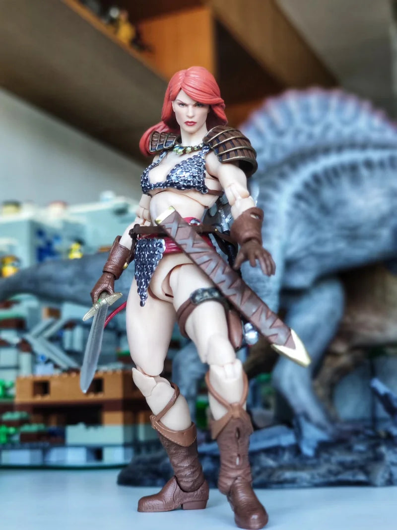 original BFS Boss Fight Studio 1/12 Action Figure Red Sonja 50th Anniversary EPIC H.A.C.K.S. figure toy