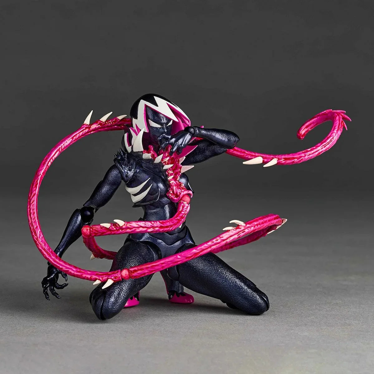 Original Kaiyodo Amazing Yamaguchi spiderman-Gwen - Gwenom Anime Figure Action Figure Model Decoration Garage Kit  Gifts Toys