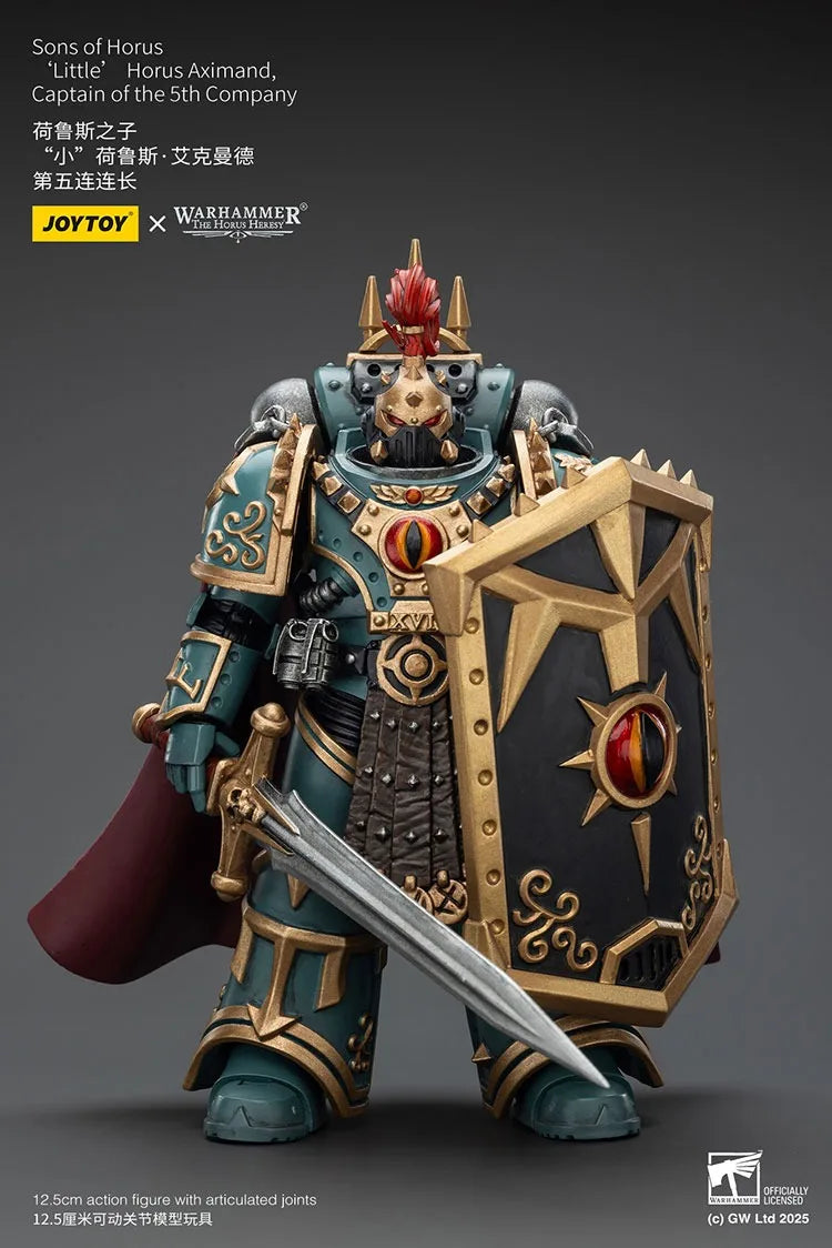 JOYTOY Warhammer "The Horus Heresy" Sons of Horus 'Little’Horus Aximand,Captain of the 5th Company Action Figures Doll Collect