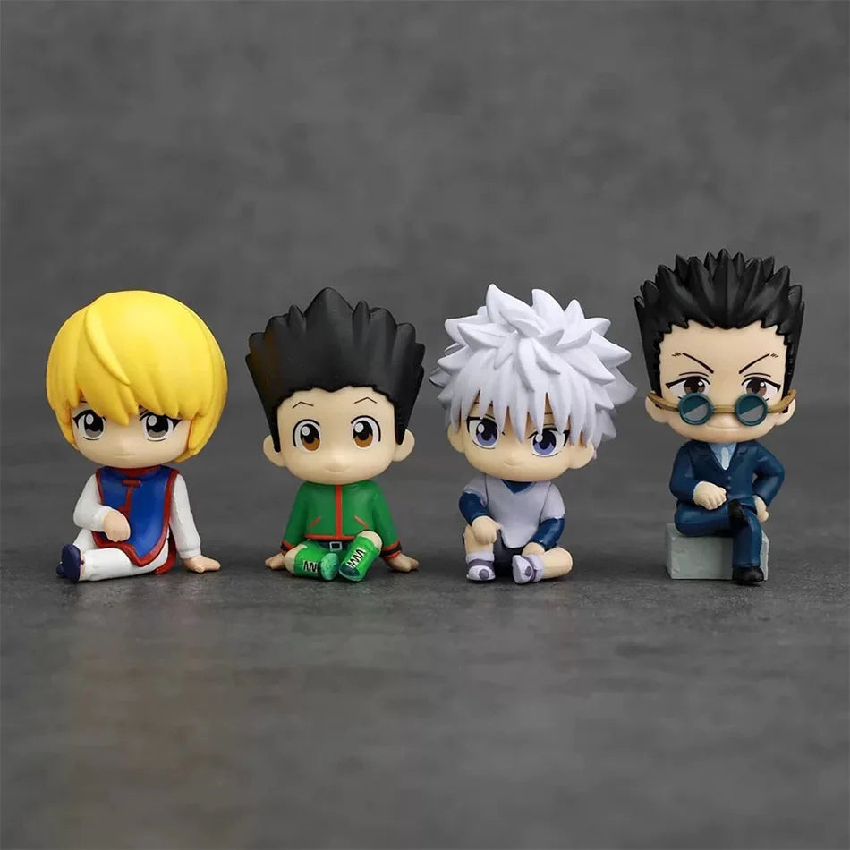 10cm Hunter×Hunter Anime Figure Phantom Troupe Hisoka Action Figure Q Version Room Decoration PVC Model Toys