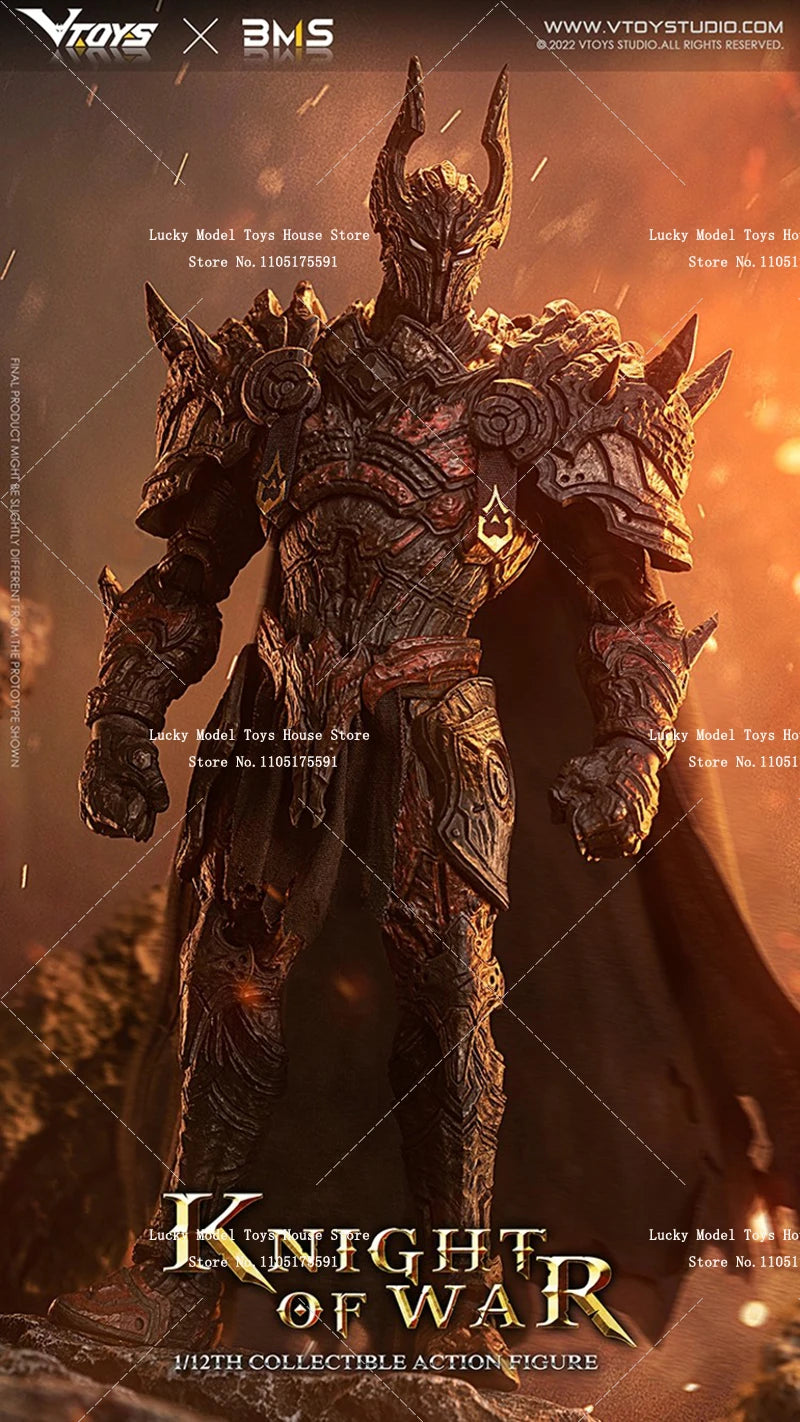 1/12 Collectible Knight of War Armored Action Figure Ruthless Warrior Delicate VTOYS X BMS 6inch VSD005 Soldier Model Doll
