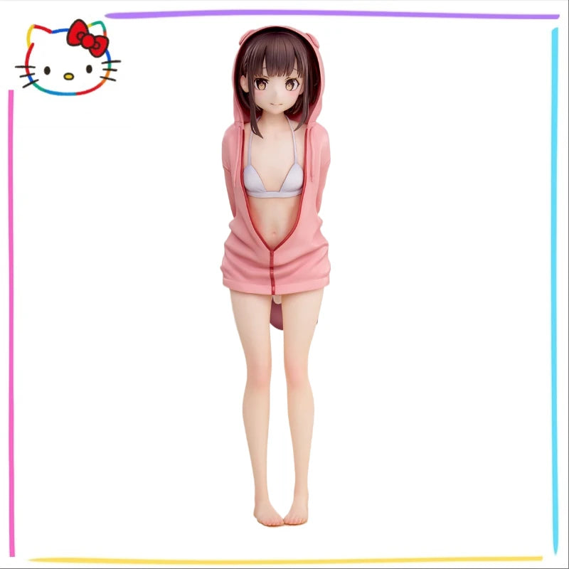 ++In Stock Original UnionCreative Swimsuit Hoodie Misaki 26CM PVC Base with Anime Detachable Model Figure Girl Doll Collection