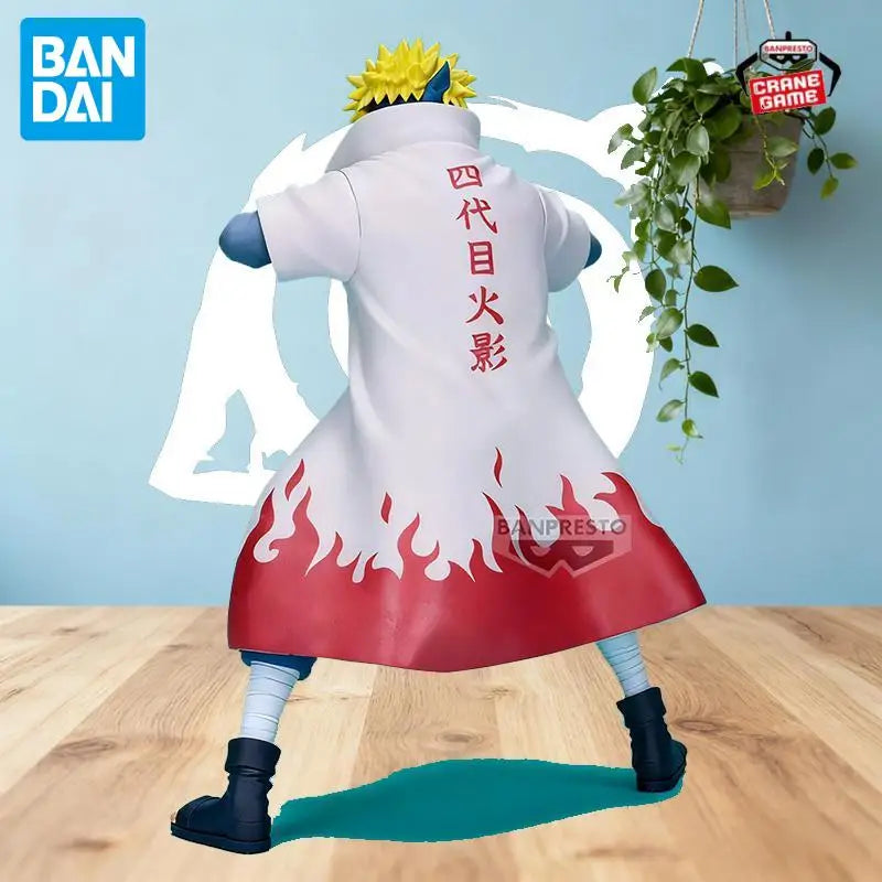 In Stock Bandai Original Naruto Namikaze Minato Anime Figures Action Model Cartoon Dolls Desktop Toys Ornaments Festival Gifts