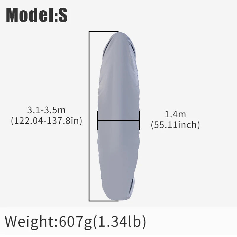 KOETSU KAYAK PROTECTIVE COVER KAYAK WATERPROOF AND DUSTPROOF SUNSHADE CANOE SURFBOARD BOAT JACKET